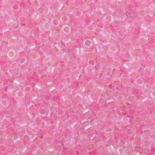 Miyuki delica Beads 11/0 - Lined Pink ab DB-71